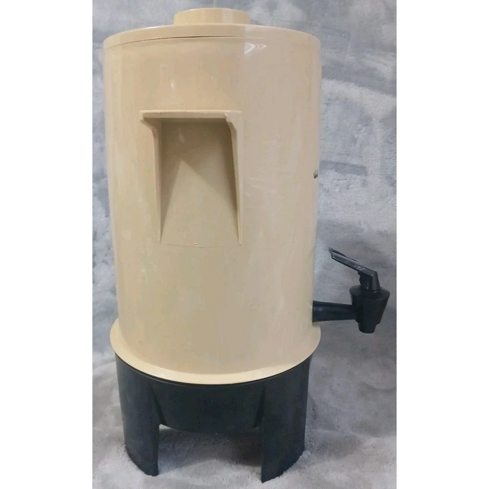 Vtg Regal Poly Perk 10-20 Cup Coffee Percolator Urn‎ Beige Crown Logo Works READ
